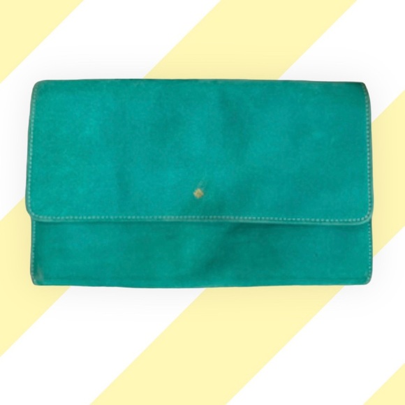 Genuine Italian Leather velvet travel clutch - Picture 2 of 3